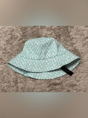 Victoria's Secret Beach Mint Green Shell-Print Bucket Hat